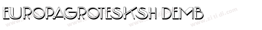 EuropaGroteskSH DemB字体转换